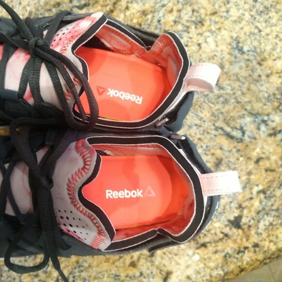 REEBOK Rare ZRated Nanowed Dark Gray Pink Tie Dye Size 9 US 6.5 UK Running - Picture 9 of 12